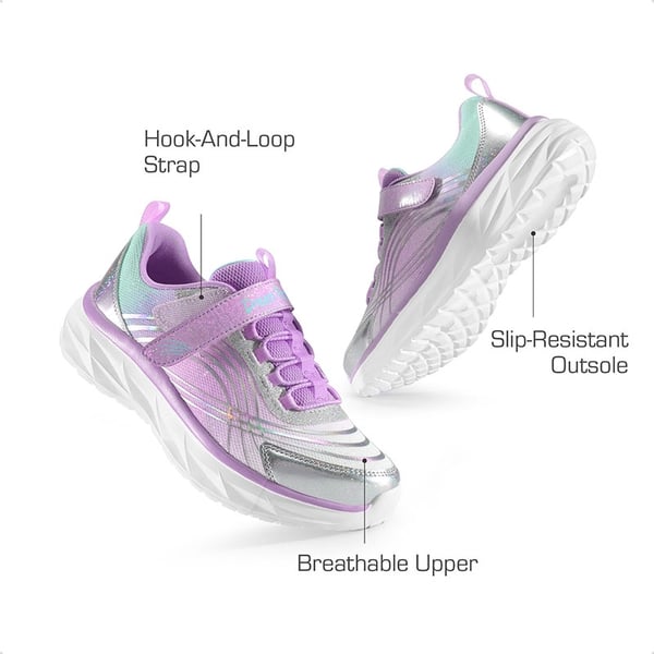 Dream Pairs [Sparkle ColorBurst] Holographic Detail Running Shoes