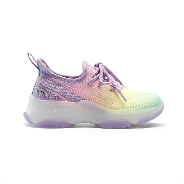 Dream Pairs [Sparkle Pop] Kids Jelly Sole Lightweight Slip-On Sneakers