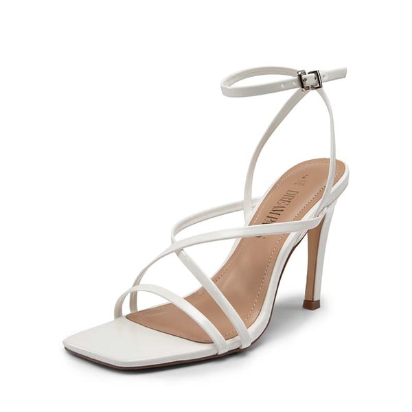 dream pairs Square-Toe Strappy Stiletto Heel Sandals