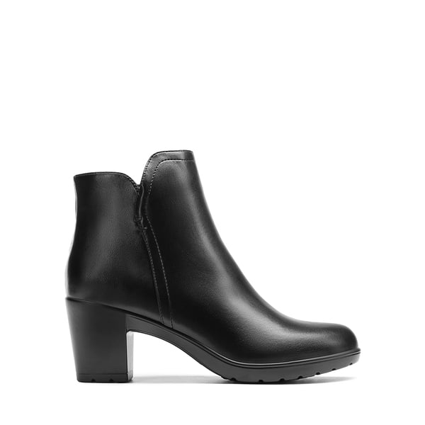 Dream Pairs [Stand All Day Boots] Almond Toe Block Heel Ankle Booties