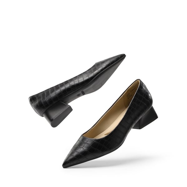 Dream Pairs [Stand All Day Pumps] Adina Pointed Toe Low Heel Comfort Pumps