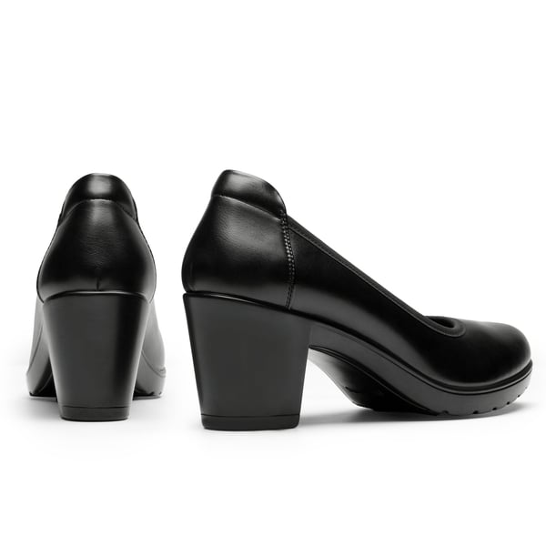 Dream Pairs [Stand All Day Pumps] Edena Chunky Low Block Heel Pumps