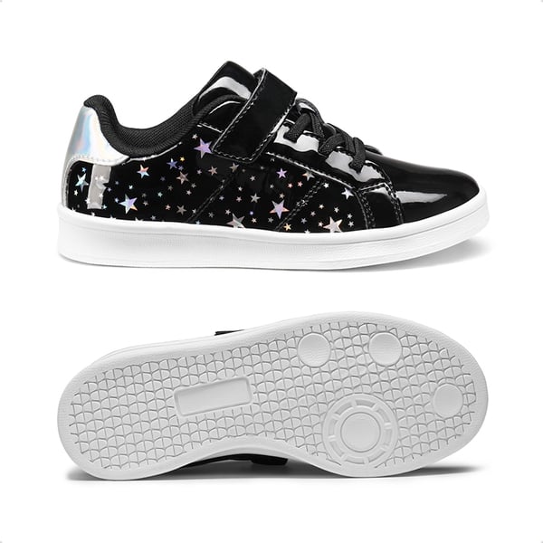 Dream Pairs [Storybook DiscoStar] Shiny Star Pattern Sneakers