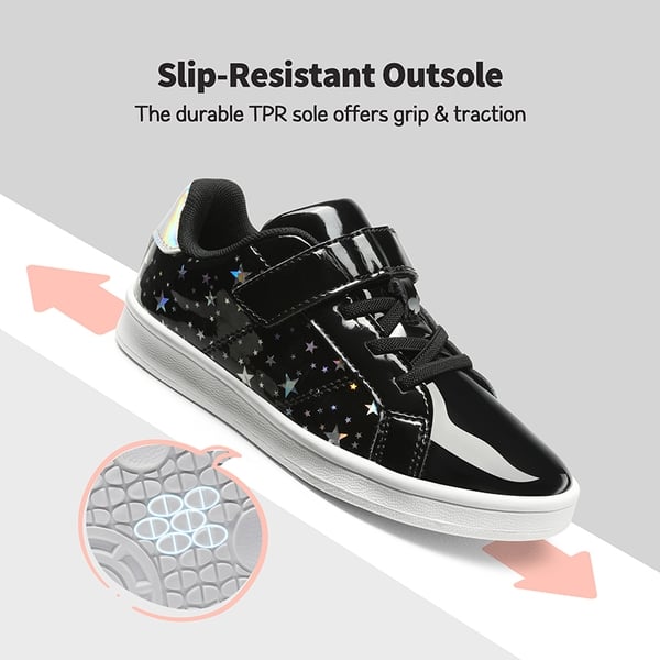 Dream Pairs [Storybook DiscoStar] Shiny Star Pattern Sneakers