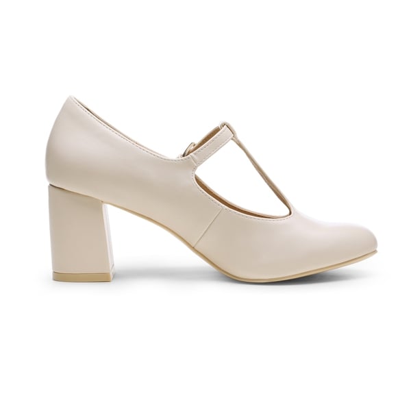 Dream Pairs T-Strap Mary Jane Pumps With Chunky Heel