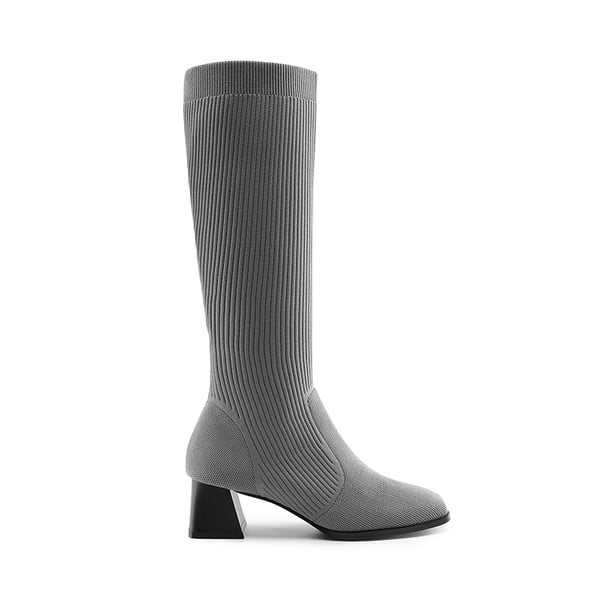 Dream Pairs Water-Resistant Block Heel Knee High Boots