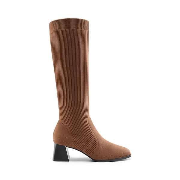 Dream Pairs Water-Resistant Block Heel Knee High Boots