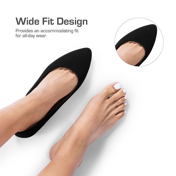 Dream Pairs Wide-Toe Breathable Pointed Toe Casual Flats