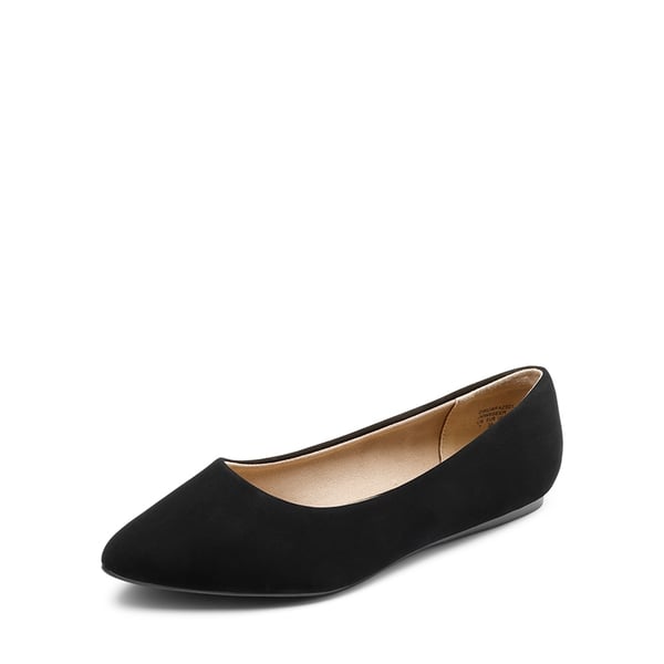 dream pairs Wide-Toe Breathable Pointed Toe Casual Flats