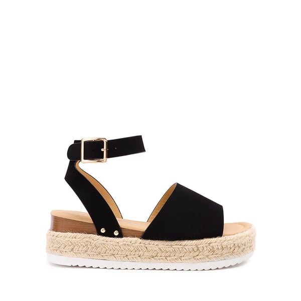 Dream Pairs Wide-Toe Wedge Platform Espadrille Sandals