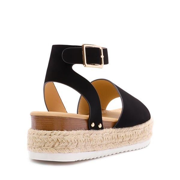 Dream Pairs Wide-Toe Wedge Platform Espadrille Sandals