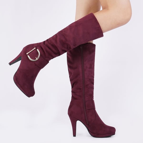 Dream Pairs Women's Winter High Heel Knee High Boots