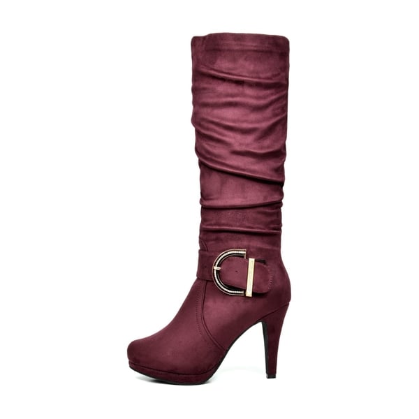 Dream Pairs Women's Winter High Heel Knee High Boots