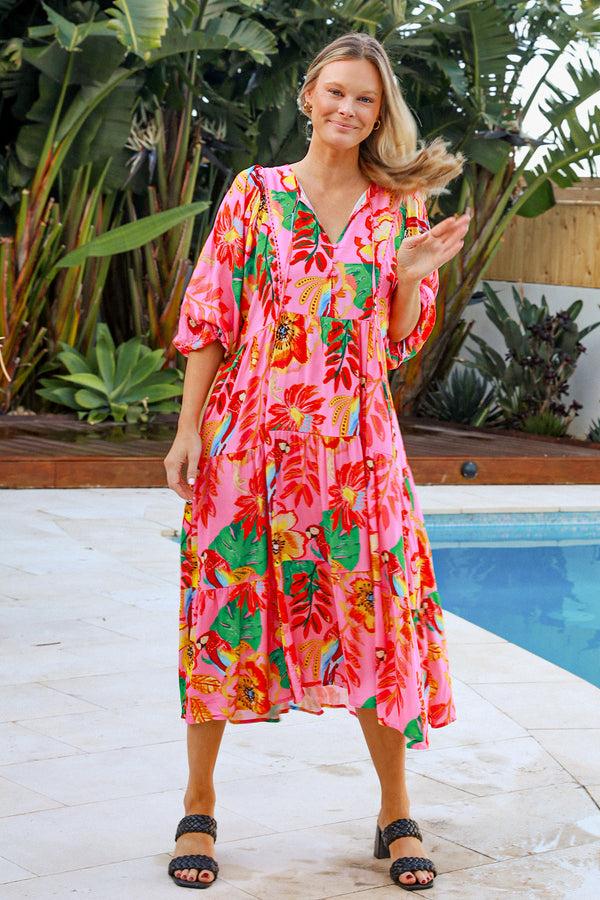 dreamcatcher bohemian Bailey Long Sleeves Midi Dress