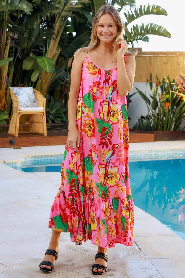Dreamcatcher Bohemian Audrey Slip Maxi Dress