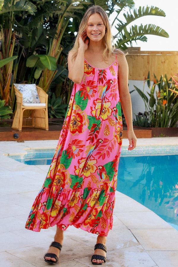Dreamcatcher Bohemian Audrey Slip Maxi Dress