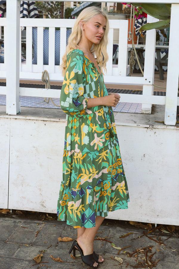 Dreamcatcher Bohemian Aurora Midi Dress Judith