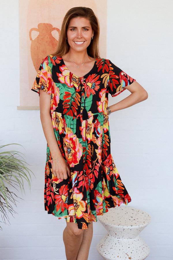 Dreamcatcher Bohemian Bailee Round Neck Mini Dress