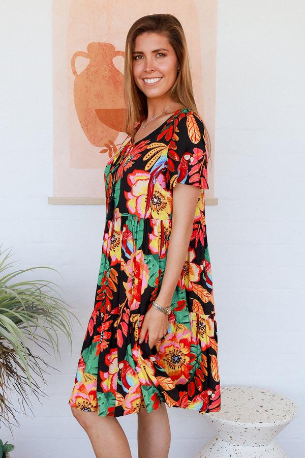 Dreamcatcher Bohemian Bailee Round Neck Mini Dress