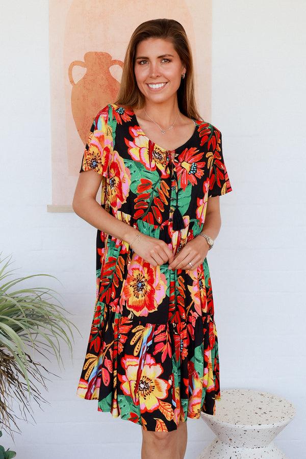 dreamcatcher bohemian Bailee Round Neck Mini Dress