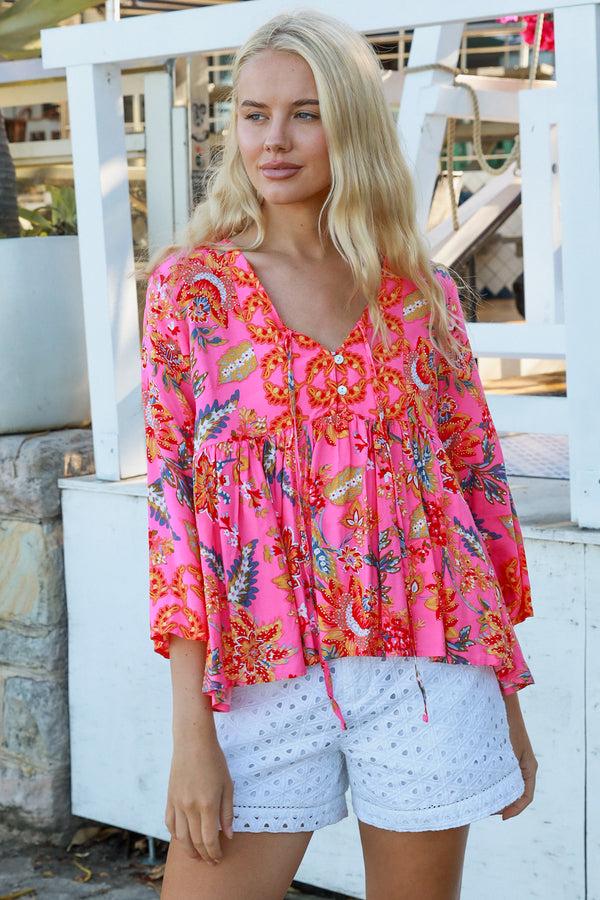 Dreamcatcher Bohemian Beverly V-Neck Top