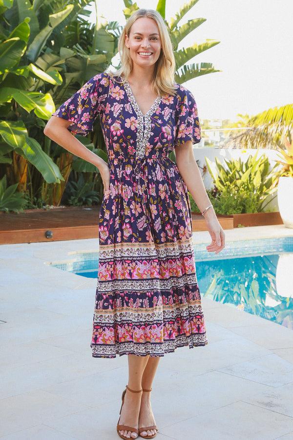 dreamcatcher bohemian Brittany Midi Dress Joelle