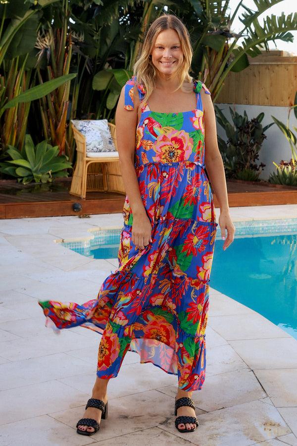 Dreamcatcher Bohemian Celine Slip Maxi Dress