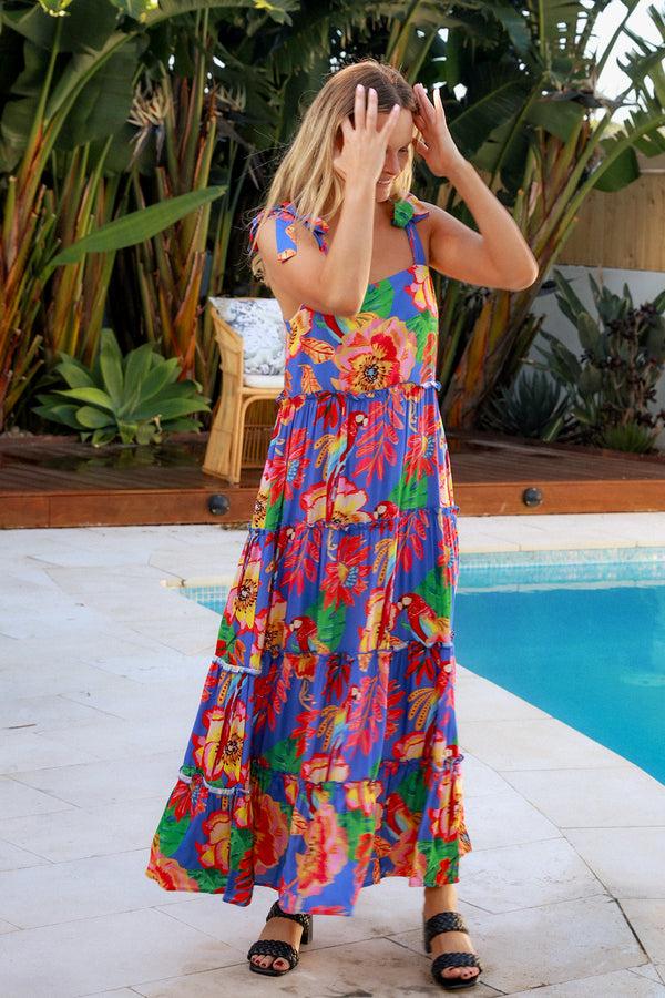 Dreamcatcher Bohemian Celine Slip Maxi Dress