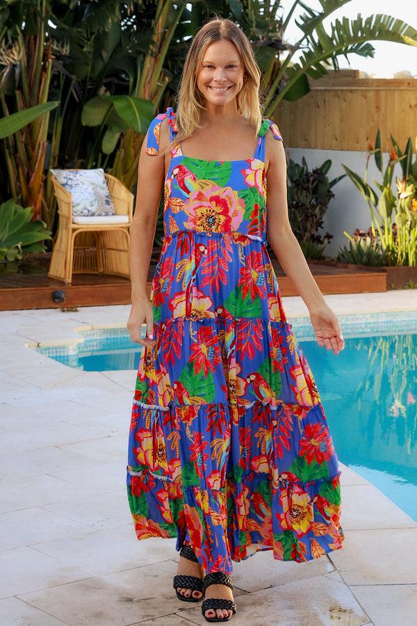 dreamcatcher bohemian Celine Slip Maxi Dress