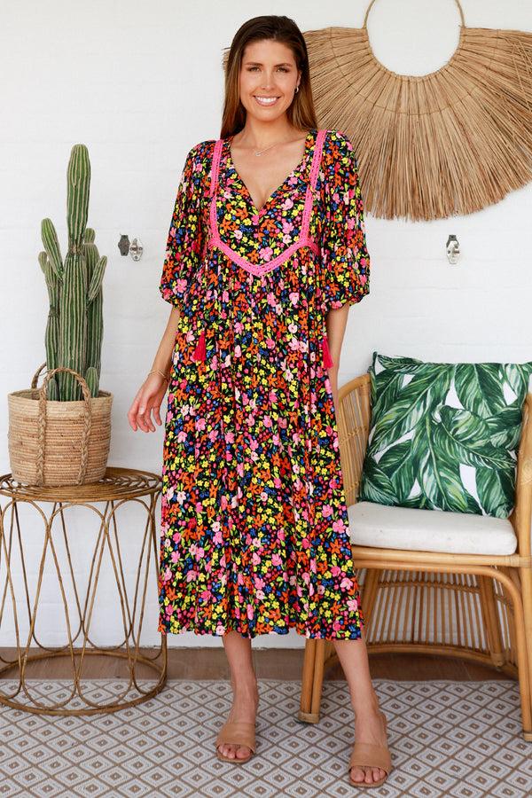 dreamcatcher bohemian Claire Midi Dress