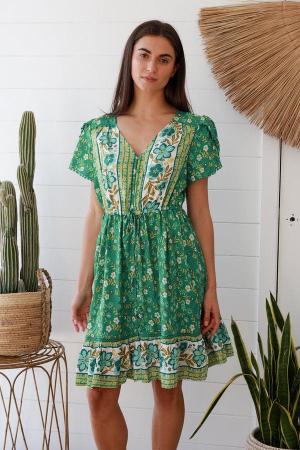 dreamcatcher bohemian Eleanor V-Neck Mini Dress
