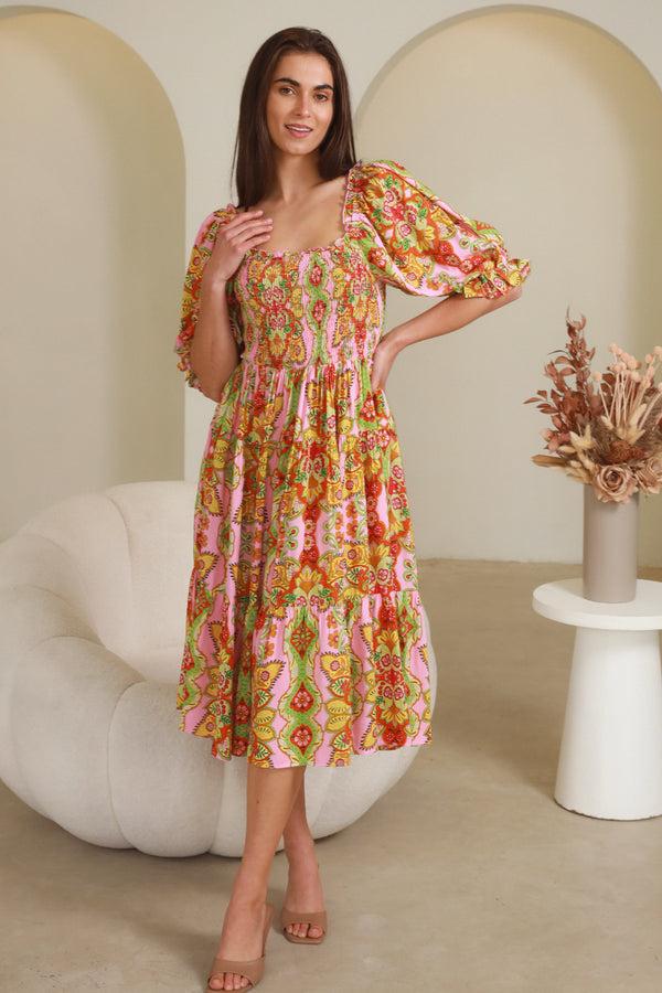 Dreamcatcher Bohemian Emery Graciela Midi Dress
