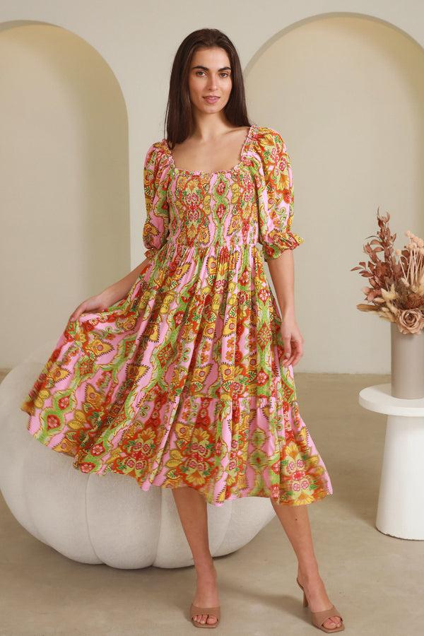 dreamcatcher bohemian Emery Graciela Midi Dress