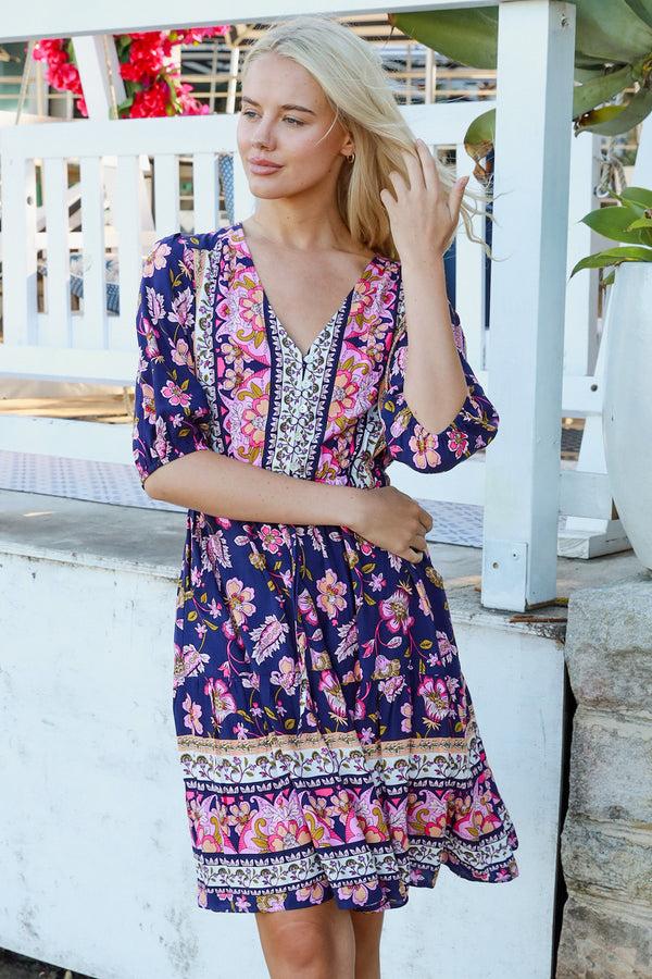Dreamcatcher Bohemian Ensley Mini Dress Joelle
