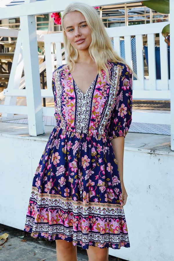 Dreamcatcher Bohemian Ensley Mini Dress Joelle