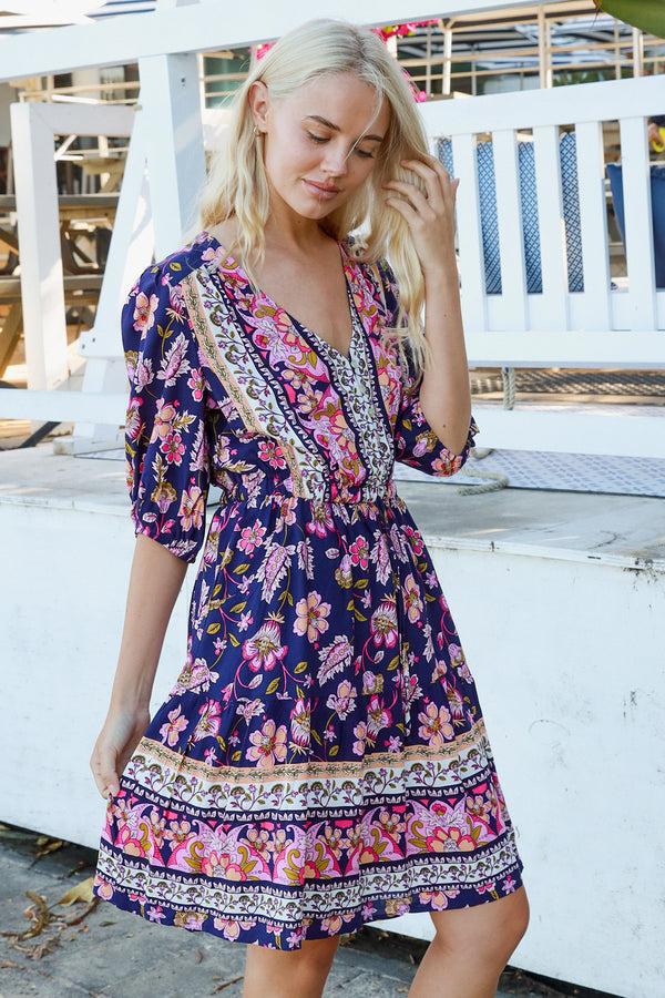 Dreamcatcher Bohemian Ensley Mini Dress Joelle