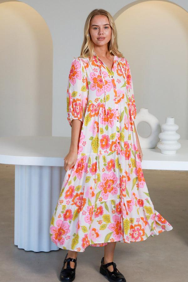 Dreamcatcher Bohemian Freya Midi Dress