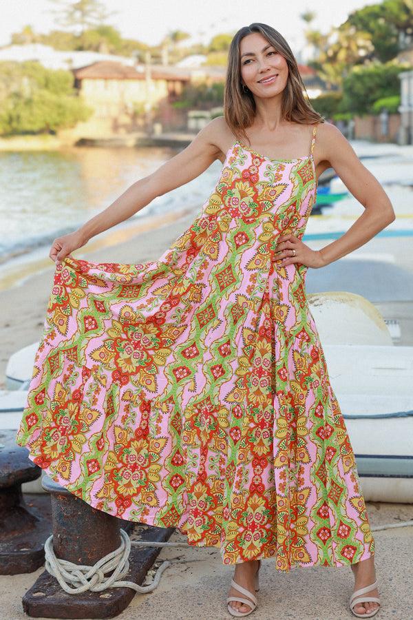 Dreamcatcher Bohemian Graciela Slip Maxi Dress