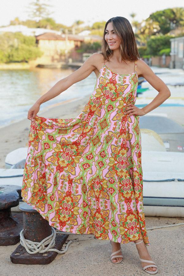 Dreamcatcher Bohemian Graciela Slip Maxi Dress