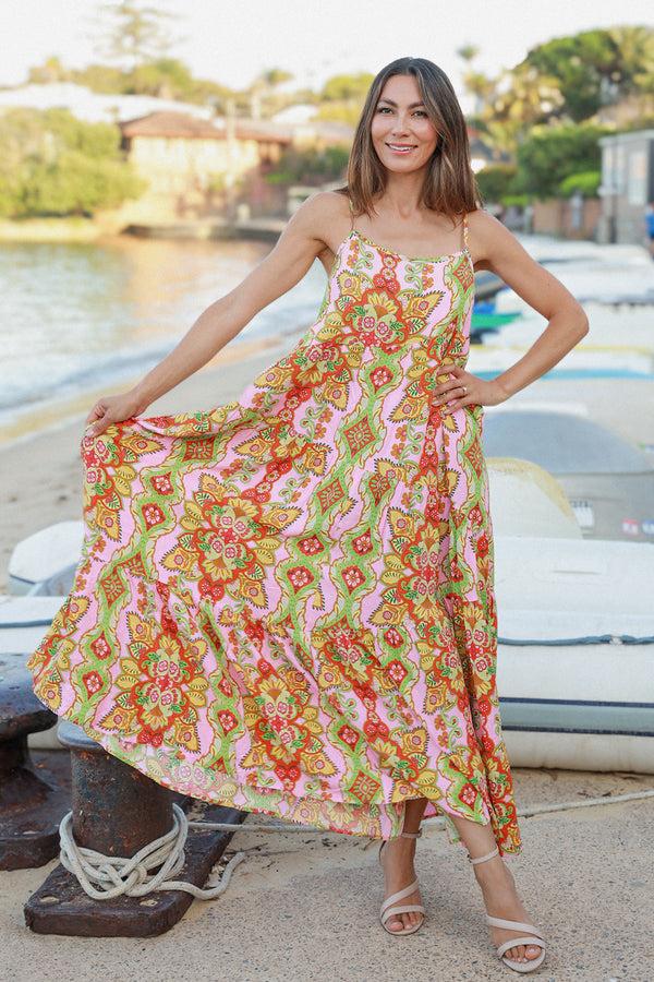 Dreamcatcher Bohemian Graciela Slip Maxi Dress