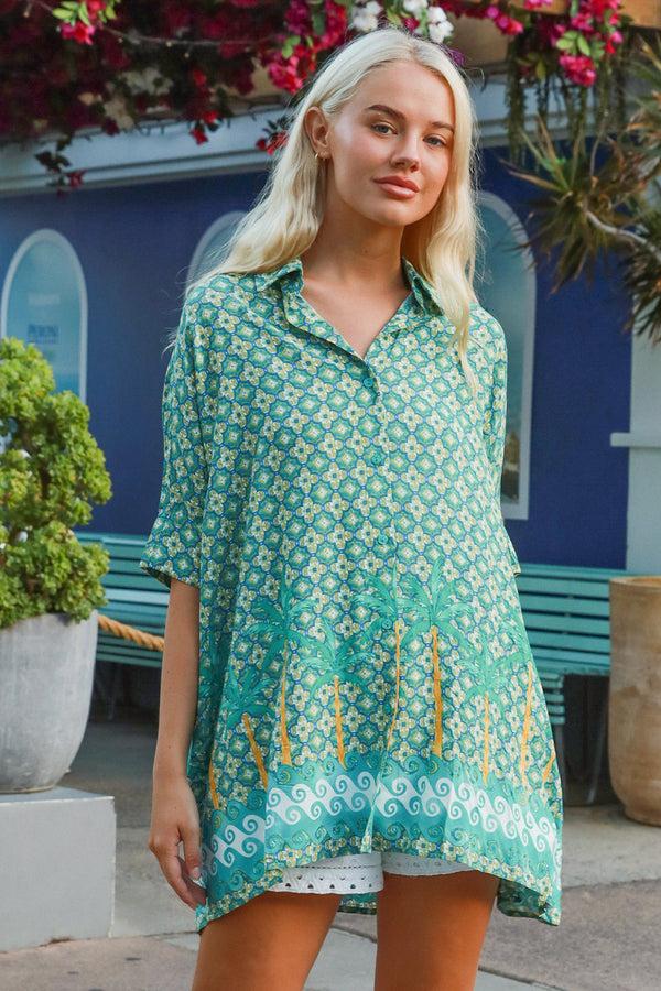 Dreamcatcher Bohemian Greta-Green Shirt Elina