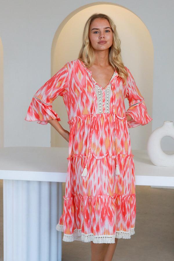 Dreamcatcher Bohemian Hadley Midi Dress