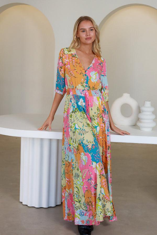 Dreamcatcher Bohemian Iris Maxi Dress