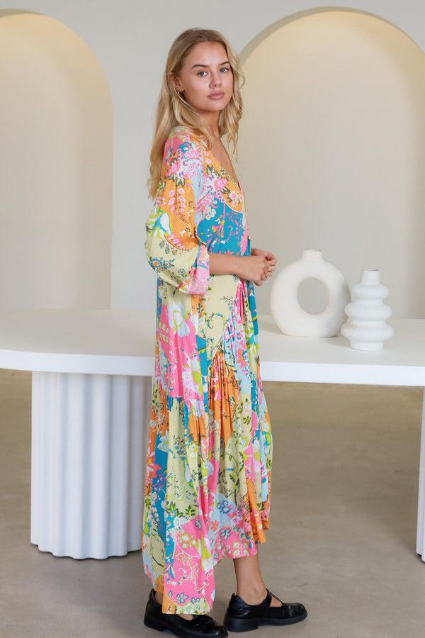 Dreamcatcher Bohemian Iris Midi Dress