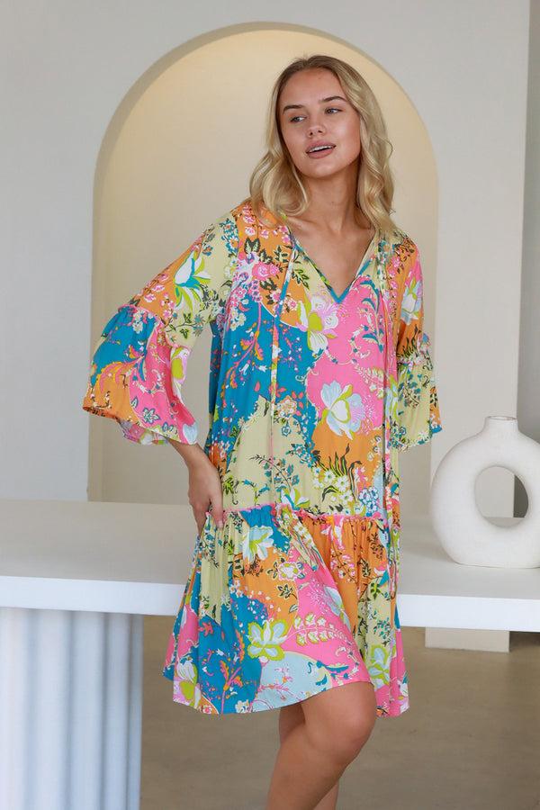 Dreamcatcher Bohemian Iris Mini Dress