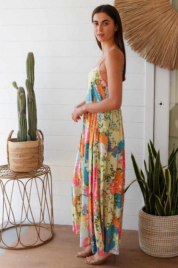 Dreamcatcher Bohemian Iris Slip Maxi Dress