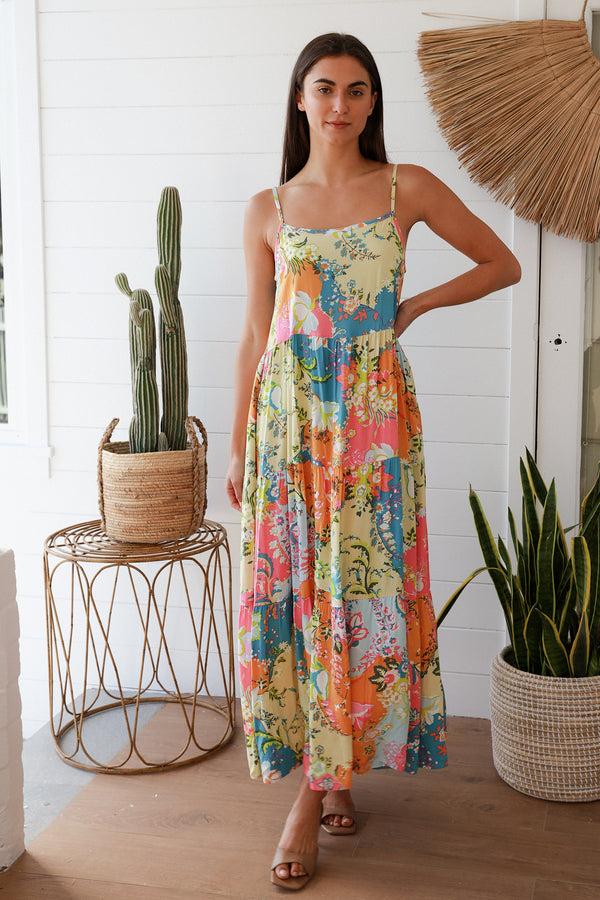 dreamcatcher bohemian Iris Slip Maxi Dress