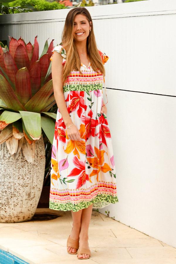 dreamcatcher bohemian Josie Midi Dress