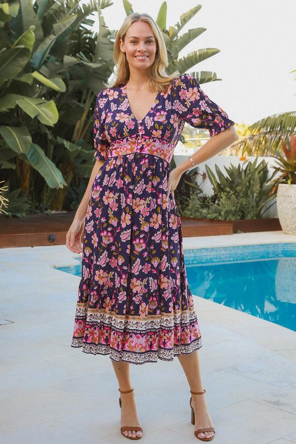 Dreamcatcher Bohemian Journi Midi Dress Joelle