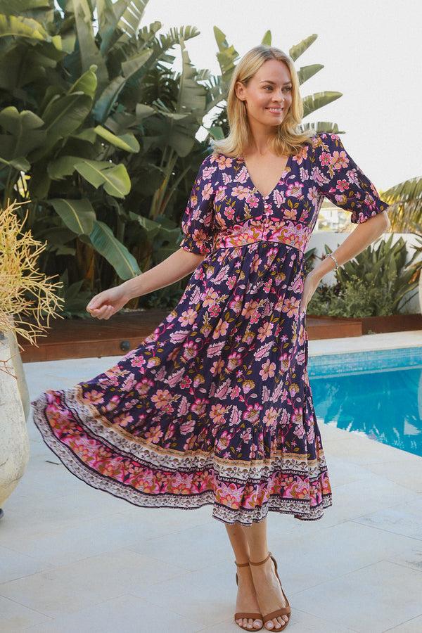 Dreamcatcher Bohemian Journi Midi Dress Joelle